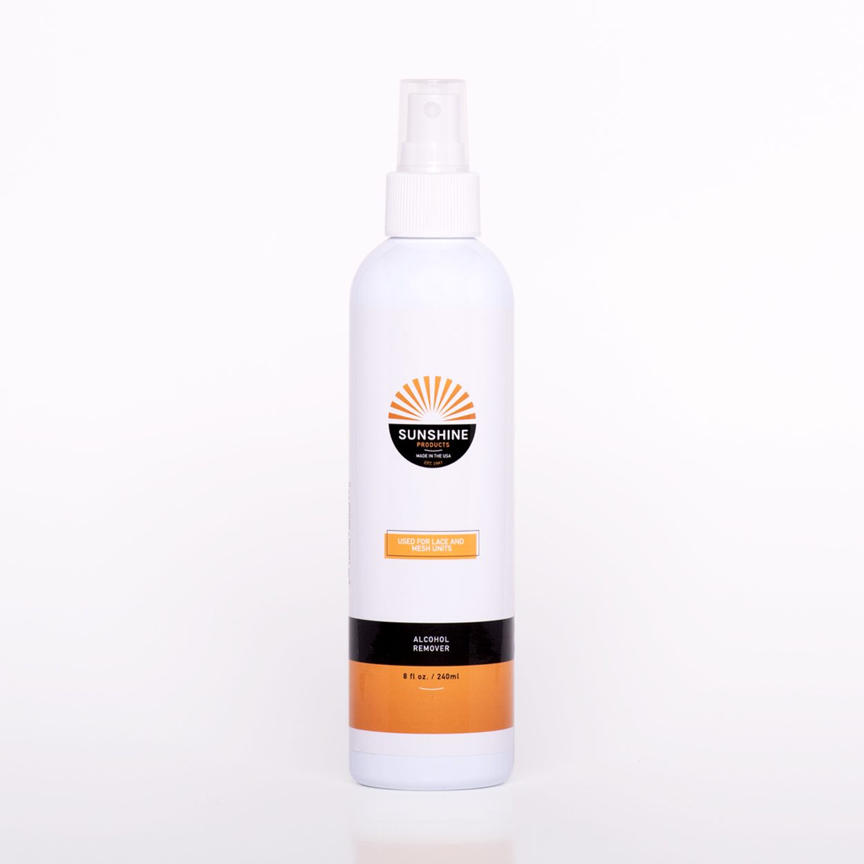 A bottle of sunscreen is shown on the table.