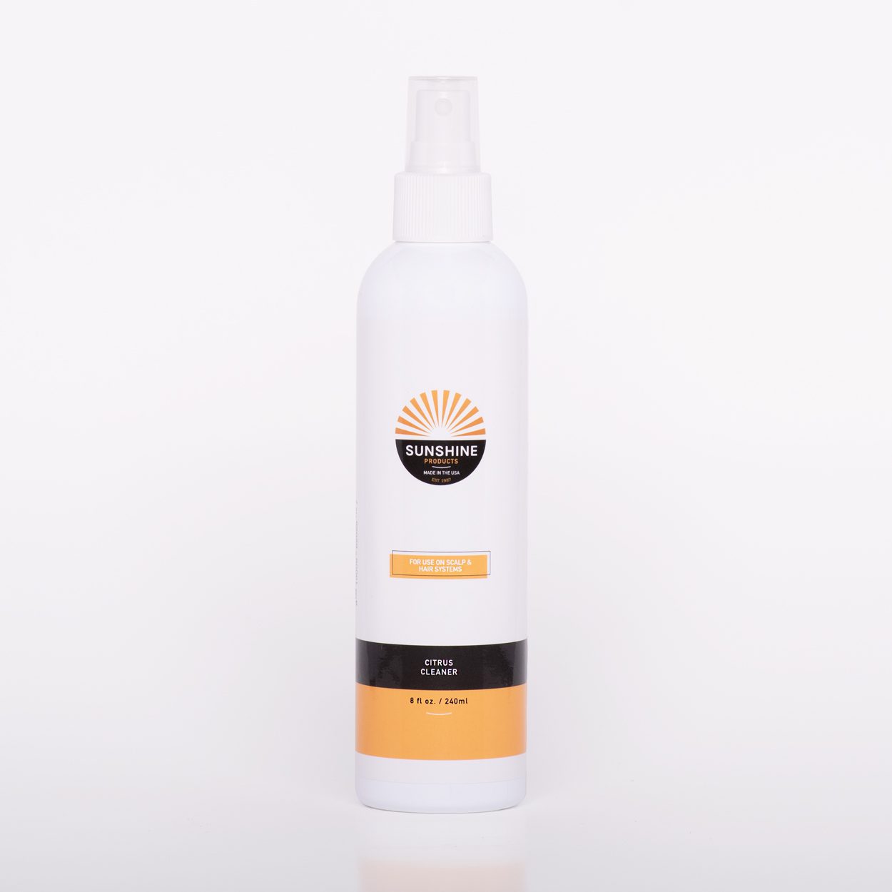 A spray bottle with a white background